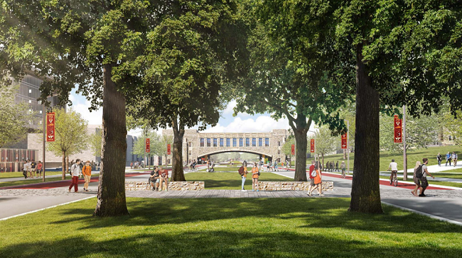 Cars on campus campus Master plan image